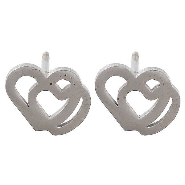 PandaHall 304 Stainless Steel Stud Earrings, Heart, Stainless Steel Color, 7x9mm 304 Stainless Steel Heart
PandaHall 304 Stainless Steel Stud Earrings, Heart, Stainless Steel Color, 7x9mm 304 Stainless Steel Heart