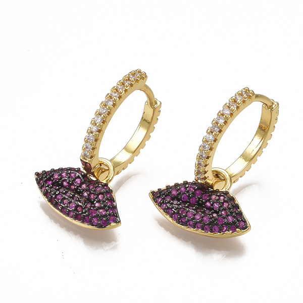 PandaHall Brass Micro Pave Cubic Zirconia Dangle Hoop Earrings, Lip, Golden, 22mm, Pin: 1mm Cubic Zirconia Red
PandaHall Brass Micro Pave Cubic Zirconia Dangle Hoop Earrings, Lip, Golden, 22mm, Pin: 1mm Cubic Zirconia Red