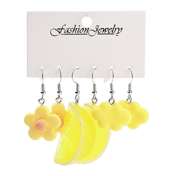 PandaHall 3 Styles Summer Flower & Lemon & Cloud Acrylic Dangle Earring Sets for Women, Yellow, 37.5~60x21~24.5mm, 3 pairs/set Acrylic Mixed...
PandaHall 3 Styles Summer Flower & Lemon & Cloud Acrylic Dangle Earring Sets for Women, Yellow, 37.5~60x21~24.5mm, 3 pairs/set Acrylic Mixed...
