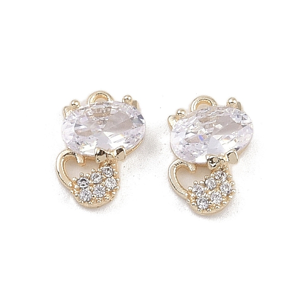 PandaHall Brass Micro Pave Clear Cubic Zirconia Pendants, with Glass, Cat, Real 18K Gold Plated, 9x6x2.6mm, Hole: 0.6mm Brass+Cubic Zirconia...
PandaHall Brass Micro Pave Clear Cubic Zirconia Pendants, with Glass, Cat, Real 18K Gold Plated, 9x6x2.6mm, Hole: 0.6mm Brass+Cubic Zirconia...