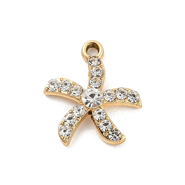 PandaHall UV Plating Alloy Rhinestone Pendants, Starfish Charm, Golden, 19.5x17.5x3.5mm, Hole: 1.8mm Alloy+Rhinestone Starfish
PandaHall UV Plating Alloy Rhinestone Pendants, Starfish Charm, Golden, 19.5x17.5x3.5mm, Hole: 1.8mm Alloy+Rhinestone Starfish