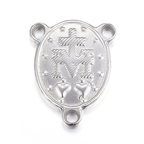 PandaHall 201 Stainless Steel Chandelier Component Links, 3 Loop Connectors, Rosary Center Pieces, Oval, Stainless Steel Color...
PandaHall 201 Stainless Steel Chandelier Component Links, 3 Loop Connectors, Rosary Center Pieces, Oval, Stainless Steel Color...