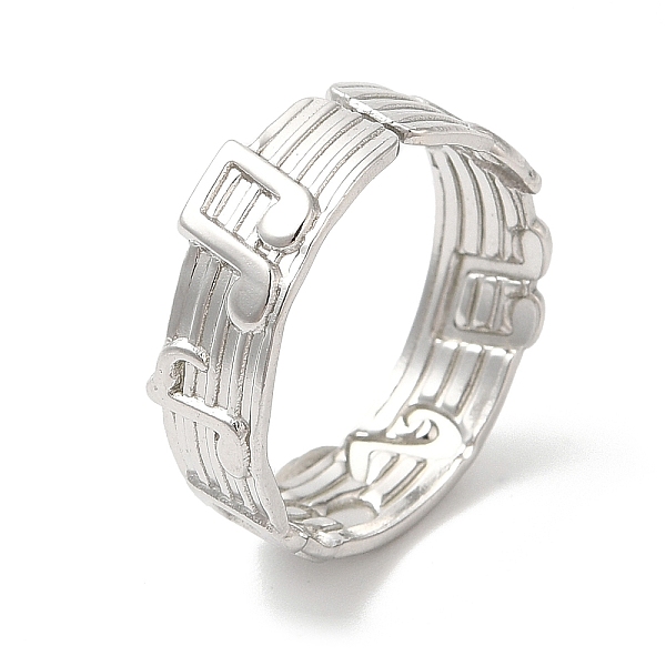 PandaHall 304 Stainless Steel Cuff Wide Band Finger Rings, Musical Note Open Rings for Women, Stainless Steel Color, Inner Diameter: 17mm...
PandaHall 304 Stainless Steel Cuff Wide Band Finger Rings, Musical Note Open Rings for Women, Stainless Steel Color, Inner Diameter: 17mm...