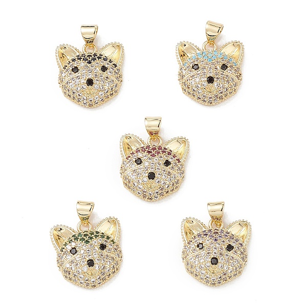 PandaHall Brass Micro Pave Cubic Zirconia Pendants, Real 16K Gold Plated, Dog Charms, Mixed Color, 17x16.5x6.5mm, Hole: 5x3mm. Brass+Cubic..., Multicolor
PandaHall Brass Micro Pave Cubic Zirconia Pendants, Real 16K Gold Plated, Dog Charms, Mixed Color, 17x16.5x6.5mm, Hole: 5x3mm. Brass+Cubic..., Multicolor