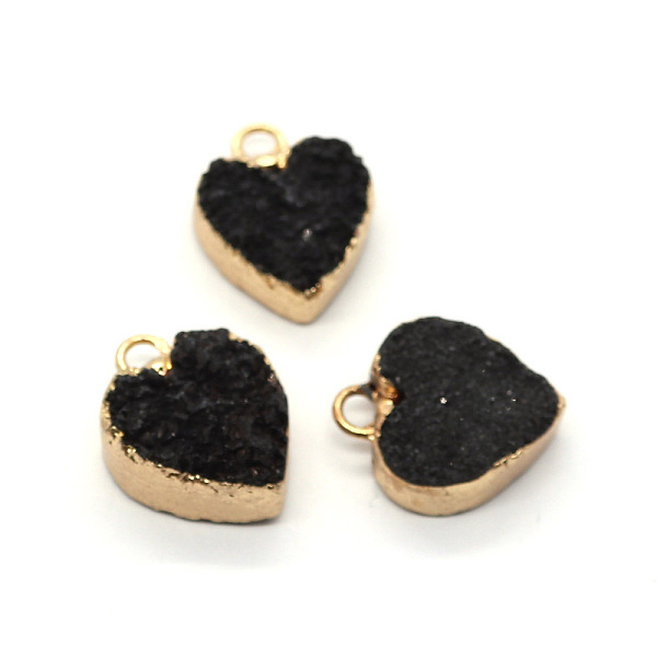 PandaHall Resin with Golden Zinc Alloy Charms, Heart, Black, 12x15mm Resin Heart Black
PandaHall Resin with Golden Zinc Alloy Charms, Heart, Black, 12x15mm Resin Heart Black