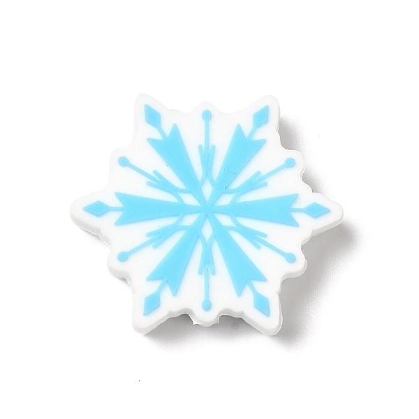 PandaHall Christmas Theme Silicone Focal Beads, Silicone Teething Beads, Snowflake, 26x30x7mm, Hole: 3.5mm Silicone Snowflake Cyan
PandaHall Christmas Theme Silicone Focal Beads, Silicone Teething Beads, Snowflake, 26x30x7mm, Hole: 3.5mm Silicone Snowflake Cyan