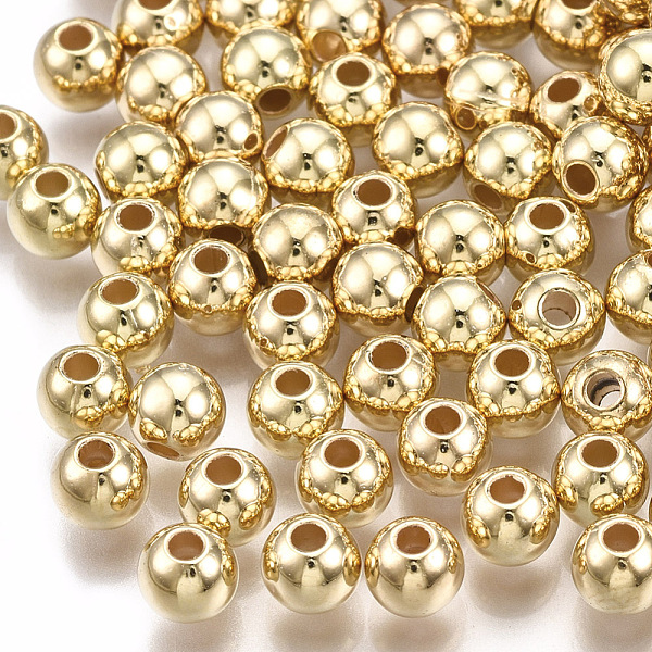 PandaHall CCB Plastic Beads, Round, Light Gold, 5x4.5mm, Hole: 1.5mm Plastic Round
PandaHall CCB Plastic Beads, Round, Light Gold, 5x4.5mm, Hole: 1.5mm Plastic Round