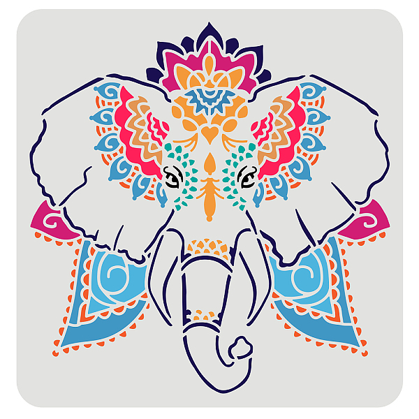 PandaHall FINGERINSPIRE Elephant Stencils 30x30cm DIY Decorative Elephant Stencil Template Plastic Elephant Head Pattern Stencils Reusable..., White
PandaHall FINGERINSPIRE Elephant Stencils 30x30cm DIY Decorative Elephant Stencil Template Plastic Elephant Head Pattern Stencils Reusable..., White