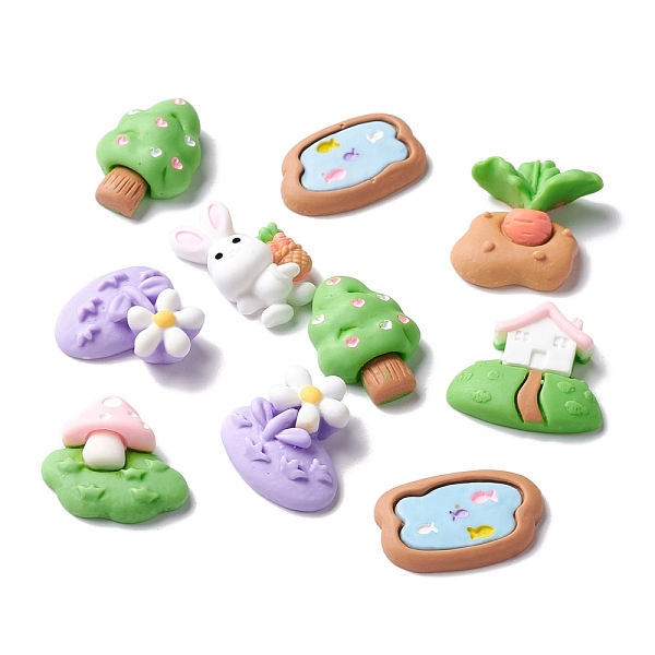 PandaHall Opaque Resin Cabochons, Miniature Landscape Theme, Mixed Shape, Mixed Color, 17~27x17~27x3.5~10mm Resin Mixed Shapes Multicolor
PandaHall Opaque Resin Cabochons, Miniature Landscape Theme, Mixed Shape, Mixed Color, 17~27x17~27x3.5~10mm Resin Mixed Shapes Multicolor
