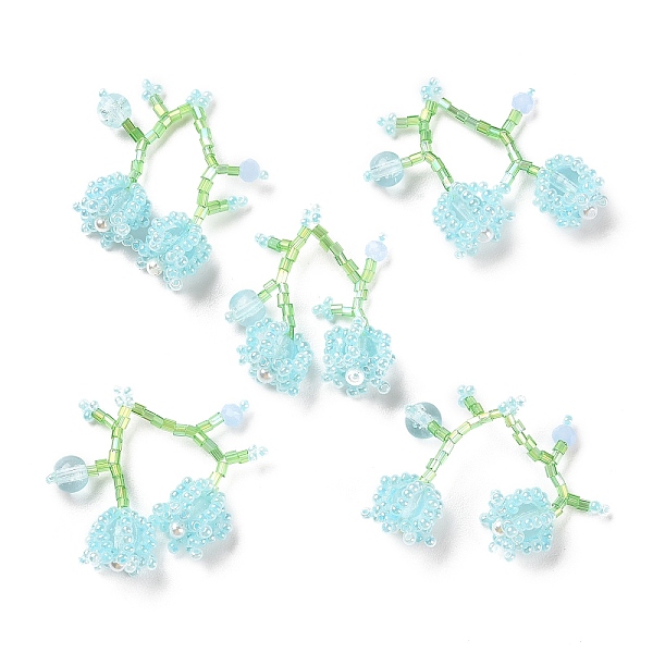 PandaHall Seed & Acrylic & ABS Plastic Pearl Beaded Pendants, Cherry Charms, Light Sky Blue, 30~32x33~35x12~13mm, Hole: 1.2~1.4mm Glass...
PandaHall Seed & Acrylic & ABS Plastic Pearl Beaded Pendants, Cherry Charms, Light Sky Blue, 30~32x33~35x12~13mm, Hole: 1.2~1.4mm Glass...