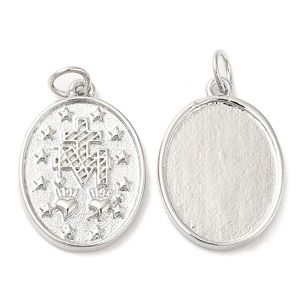 PandaHall Rack Plating Brass Pendants, with Jump Ring, Long-Lasting Plated, Lead Free & Cadmium Free, Oval Charm, Platinum, 20.5x14.5x2mm...
PandaHall Rack Plating Brass Pendants, with Jump Ring, Long-Lasting Plated, Lead Free & Cadmium Free, Oval Charm, Platinum, 20.5x14.5x2mm...