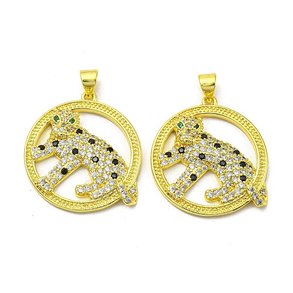 PandaHall Real 18K Gold Plated Brass Pendants, with Cubic Zirconia, Flat Round with Leopard Charms, Colorful, 26x23.5x3.5mm, Hole: 4x3.5mm...
PandaHall Real 18K Gold Plated Brass Pendants, with Cubic Zirconia, Flat Round with Leopard Charms, Colorful, 26x23.5x3.5mm, Hole: 4x3.5mm...