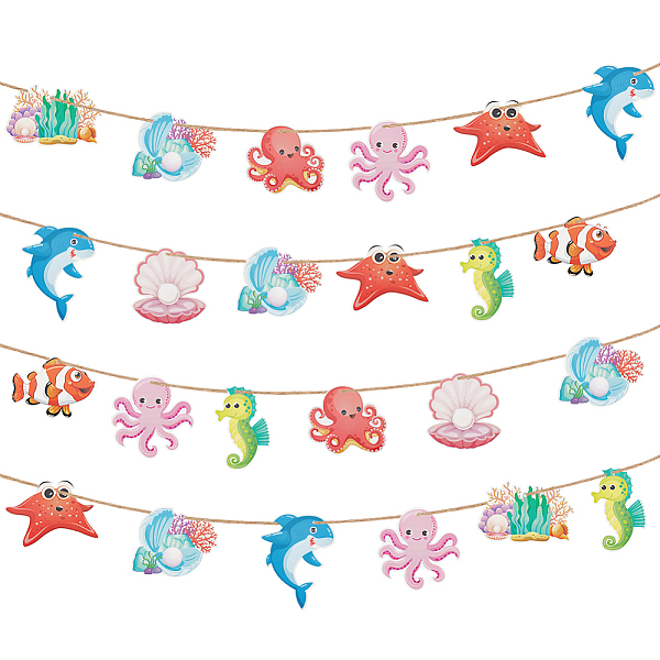 PandaHall AHANDMAKER 45Pcs Sea Animals Hanging Decorations Ocean Themed Party Table Decoration Under The Sea Birthday Party Ceiling Decor..., Multicolor
PandaHall AHANDMAKER 45Pcs Sea Animals Hanging Decorations Ocean Themed Party Table Decoration Under The Sea Birthday Party Ceiling Decor..., Multicolor