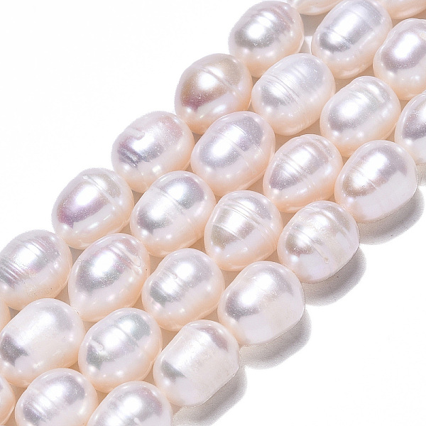PandaHall Natural Cultured Freshwater Pearl Beads Strands, Rice, Seashell Color, 10~11.5x8~9mm, Hole: 0.7mm, about 32~33pcs/strand, 13.90...
PandaHall Natural Cultured Freshwater Pearl Beads Strands, Rice, Seashell Color, 10~11.5x8~9mm, Hole: 0.7mm, about 32~33pcs/strand, 13.90...