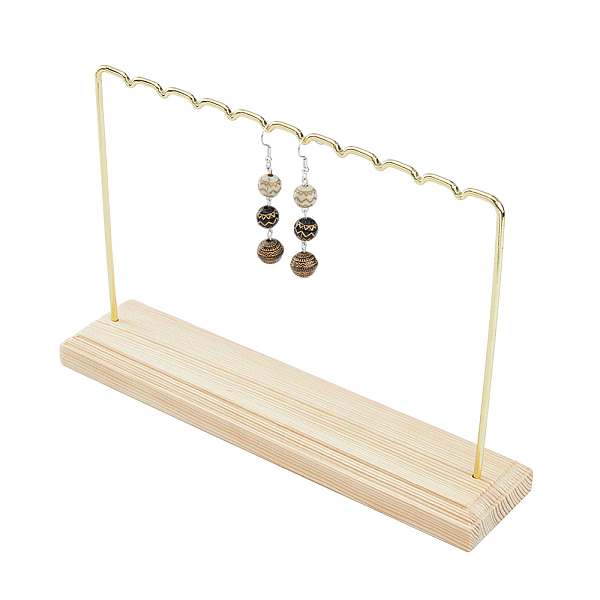 PandaHall Wood Earring Displays, with Iron Findings, Golden, Finish Product: 22x5x14.4cm, about 2pcs/set Wood
PandaHall Wood Earring Displays, with Iron Findings, Golden, Finish Product: 22x5x14.4cm, about 2pcs/set Wood