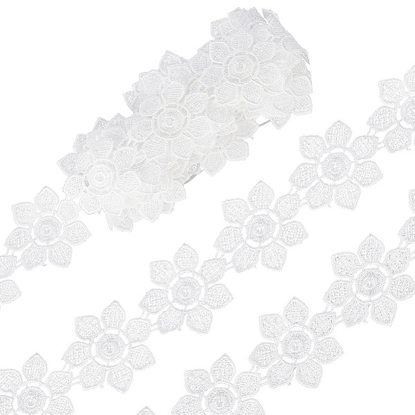 PandaHall 5 Yards Polyester Embroidery Lace Ribbon, Flower Lace Trim, for Dress Decoration, White, 1-7/8 inch(48mm) Polyester Flower White
PandaHall 5 Yards Polyester Embroidery Lace Ribbon, Flower Lace Trim, for Dress Decoration, White, 1-7/8 inch(48mm) Polyester Flower White