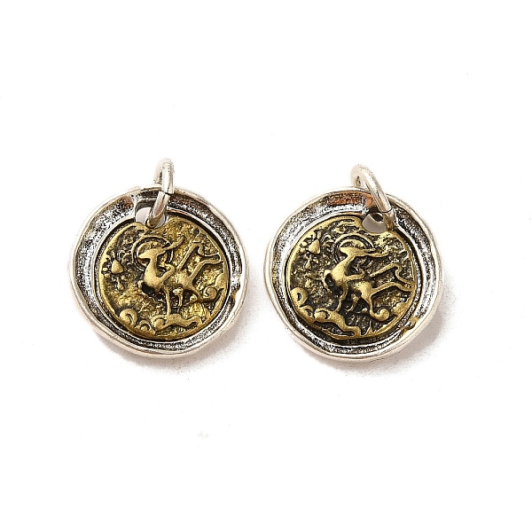 PandaHall Brass Pendants, with Jump Ring, Antique Bronze & Silver, Deer, 14.5x2.5mm, Hole: 3mm Brass Deer
PandaHall Brass Pendants, with Jump Ring, Antique Bronze & Silver, Deer, 14.5x2.5mm, Hole: 3mm Brass Deer