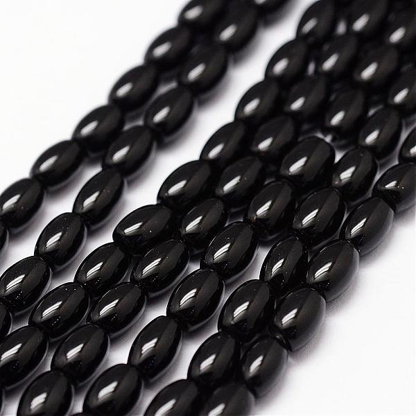 PandaHall Natural Black Onyx Beads Strands, Dyed & Heated, Rice, 6x4mm, Hole: 1.2mm, about 63pcs/strand Black Onyx Rice
PandaHall Natural Black Onyx Beads Strands, Dyed & Heated, Rice, 6x4mm, Hole: 1.2mm, about 63pcs/strand Black Onyx Rice