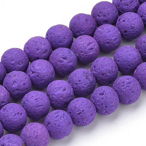 PandaHall Synthetic Lava Rock Beads Strands, Dyed, Round, Blue Violet, 8~8.5mm, Hole: 1mm, about 47pcs/strand, 14.96 inch(38cm) Lava Rock..., Purple
PandaHall Synthetic Lava Rock Beads Strands, Dyed, Round, Blue Violet, 8~8.5mm, Hole: 1mm, about 47pcs/strand, 14.96 inch(38cm) Lava Rock..., Purple