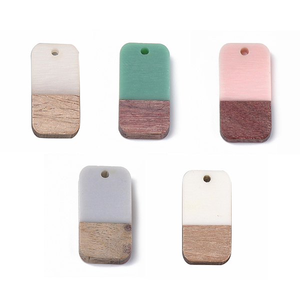 PandaHall Resin & Walnut Wood Pendants, Rectangle, Mixed Color, 26.5x13x3~4mm, Hole: 1.8mm Resin+Wood Rectangle Multicolor
PandaHall Resin & Walnut Wood Pendants, Rectangle, Mixed Color, 26.5x13x3~4mm, Hole: 1.8mm Resin+Wood Rectangle Multicolor
