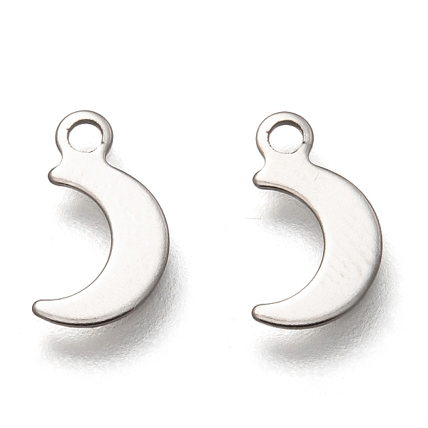 PandaHall 201 Stainless Steel Charms, moon, Stainless Steel Color, 10x6x0.5mm, Hole: 1.4mm 201 Stainless Steel Moon
PandaHall 201 Stainless Steel Charms, moon, Stainless Steel Color, 10x6x0.5mm, Hole: 1.4mm 201 Stainless Steel Moon