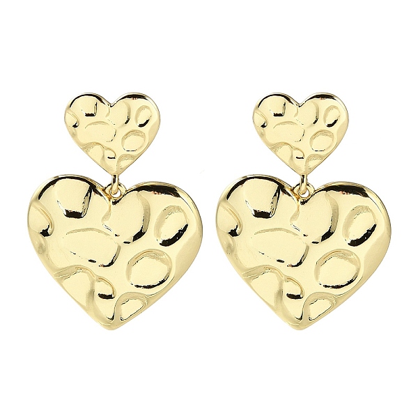 PandaHall Rack Plating Brass Textured Heart Dangle Stud Earring, Long-Lasting Plated, Lead Free & Cadmium Free, Real 18K Gold Plated...
PandaHall Rack Plating Brass Textured Heart Dangle Stud Earring, Long-Lasting Plated, Lead Free & Cadmium Free, Real 18K Gold Plated...