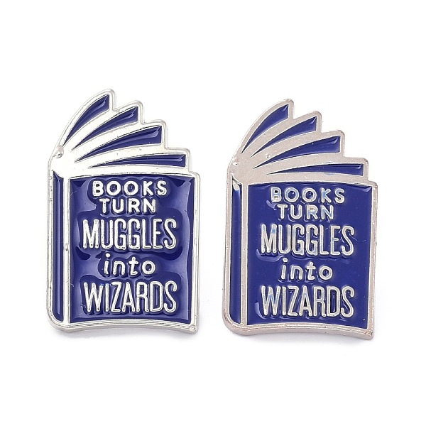 PandaHall Cartoon Book with Word Enamel Pin, Alloy Enamel Brooch for Teacher Student Jewelry, Medium Blue, 25x16x10mm Alloy+Enamel
PandaHall Cartoon Book with Word Enamel Pin, Alloy Enamel Brooch for Teacher Student Jewelry, Medium Blue, 25x16x10mm Alloy+Enamel