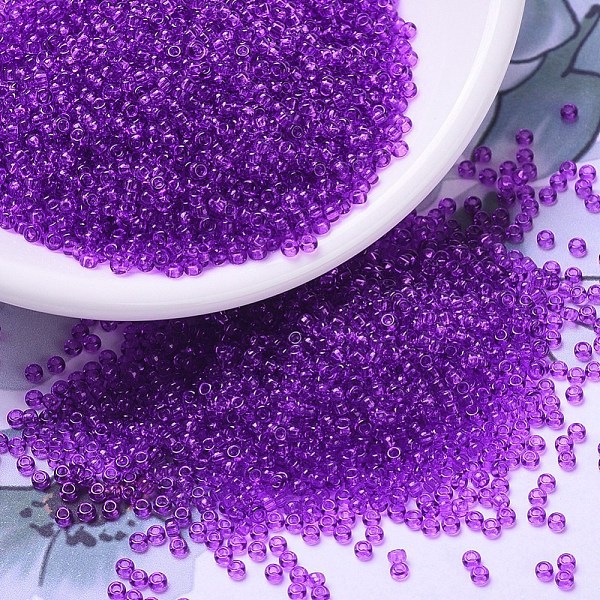 PandaHall MIYUKI Round Rocailles Beads, Japanese Seed Beads, (RR1315) Dyed Transparent Red Violet, 11/0, 2x1.3mm, Hole: 0.8mm, about...
PandaHall MIYUKI Round Rocailles Beads, Japanese Seed Beads, (RR1315) Dyed Transparent Red Violet, 11/0, 2x1.3mm, Hole: 0.8mm, about...