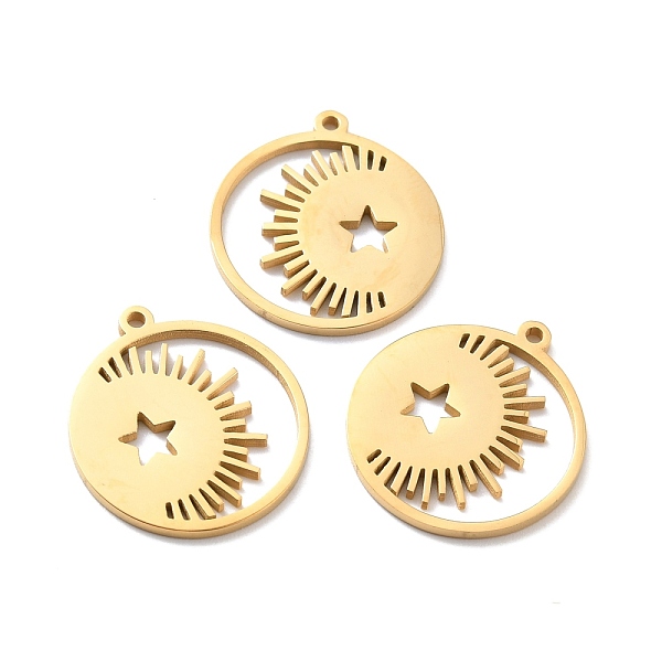 PandaHall Vacuum Plating 304 Stainless Steel Pendants, Crescent Moon and Stars, Golden, 22x20x1.4mm, Hole: 1.4mm 304 Stainless Steel Flat...
PandaHall Vacuum Plating 304 Stainless Steel Pendants, Crescent Moon and Stars, Golden, 22x20x1.4mm, Hole: 1.4mm 304 Stainless Steel Flat...
