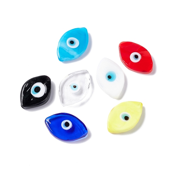 PandaHall Handmade Evil Eye Lampwork Cabochons, Horse Eye, Mixed Color, 21~22x13~13.5x3.5mm Lampwork Horse Eye Multicolor
PandaHall Handmade Evil Eye Lampwork Cabochons, Horse Eye, Mixed Color, 21~22x13~13.5x3.5mm Lampwork Horse Eye Multicolor