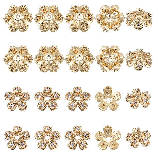 PandaHall DICOSMETIC 20Pcs 2 Style Caps Spacer Beads 5-Petal Flower Bead Caps Hollow Flower Beads End Caps Cubic Zirconia Beads Bali Tibetan...
PandaHall DICOSMETIC 20Pcs 2 Style Caps Spacer Beads 5-Petal Flower Bead Caps Hollow Flower Beads End Caps Cubic Zirconia Beads Bali Tibetan...