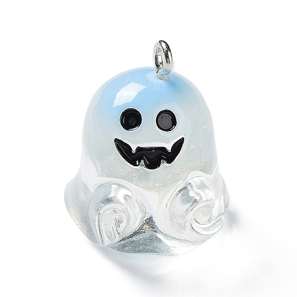 PandaHall Resin Pendants, Halloween Ghost Charms with Platinum Tone Iron Loops, Clear, 26x18.5x18mm, Hole: 2mm Iron+Resin Ghost Clear
PandaHall Resin Pendants, Halloween Ghost Charms with Platinum Tone Iron Loops, Clear, 26x18.5x18mm, Hole: 2mm Iron+Resin Ghost Clear