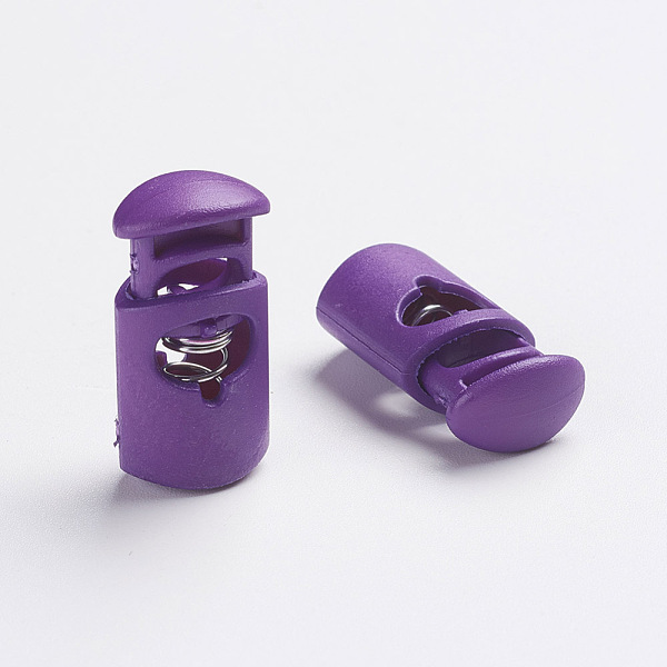 PandaHall Plastic Spring Cord Locks, 1-Hole, Purple, 27~28x14x9mm, Hole: 3x7.5mm Plastic Purple
PandaHall Plastic Spring Cord Locks, 1-Hole, Purple, 27~28x14x9mm, Hole: 3x7.5mm Plastic Purple