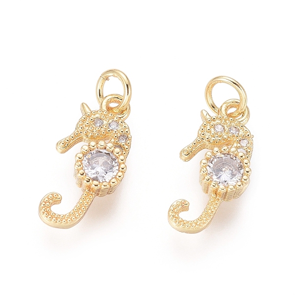 PandaHall Brass Charms, with Clear Cubic Zirconia and Jump Rings, Sea Horse, Golden, 14x6.5x2.5mm, Hole: 2.5mm Brass+Cubic Zirconia Sea...
PandaHall Brass Charms, with Clear Cubic Zirconia and Jump Rings, Sea Horse, Golden, 14x6.5x2.5mm, Hole: 2.5mm Brass+Cubic Zirconia Sea...