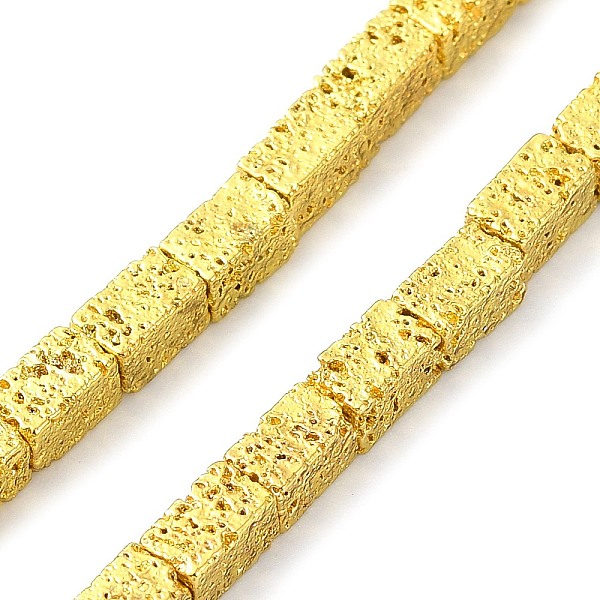 PandaHall Electroplated Natural Lava Rock Beads Strands, Cuboid, Golden Plated, 5~5.5x3x3mm, Hole: 1mm, about 76pcs/strand, 16.14''(41cm)...
PandaHall Electroplated Natural Lava Rock Beads Strands, Cuboid, Golden Plated, 5~5.5x3x3mm, Hole: 1mm, about 76pcs/strand, 16.14''(41cm)...