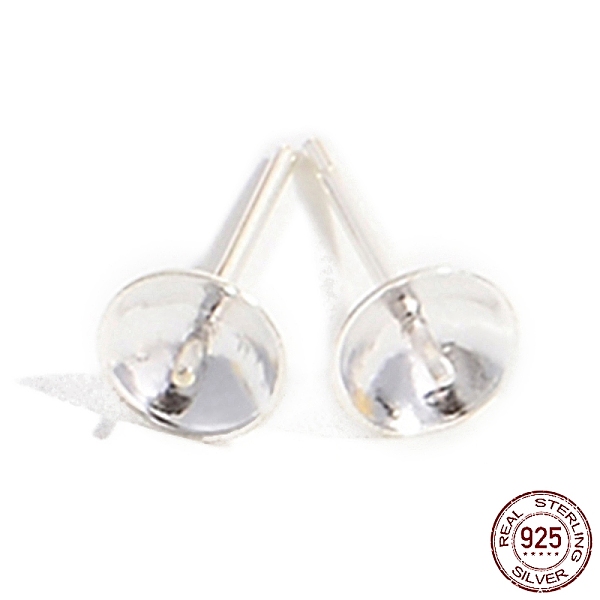 PandaHall Rhodium Plated 925 Sterling Silver Stud Earring Findings, for Half Drill Beads, with S925 Stamp, Real Platinum Plated, 13x6mm...
PandaHall Rhodium Plated 925 Sterling Silver Stud Earring Findings, for Half Drill Beads, with S925 Stamp, Real Platinum Plated, 13x6mm...