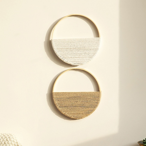 PandaHall Bohemian Double Round Handmade Macrame Cotton and Wood Wall Decoration, for Bedroom Living Room Decoration, BurlyWood, 190mm..., Orange
PandaHall Bohemian Double Round Handmade Macrame Cotton and Wood Wall Decoration, for Bedroom Living Room Decoration, BurlyWood, 190mm..., Orange