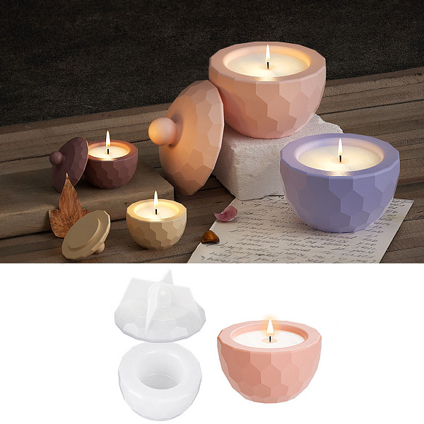 PandaHall Faceted Hexagon DIY Candle Cup Silicone Molds, Storage Box Molds, Resin Plaster Cement Casting Molds, Clear, 3.9x2.3cm, Inner...
PandaHall Faceted Hexagon DIY Candle Cup Silicone Molds, Storage Box Molds, Resin Plaster Cement Casting Molds, Clear, 3.9x2.3cm, Inner...