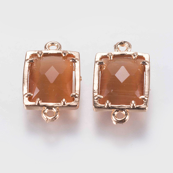 PandaHall Glass Links connectors, with Brass Finding, Faceted, Rectangle, Golden, Peru, 15x9x4mm, Hole: 0.6mm Brass Rectangle Brown
PandaHall Glass Links connectors, with Brass Finding, Faceted, Rectangle, Golden, Peru, 15x9x4mm, Hole: 0.6mm Brass Rectangle Brown