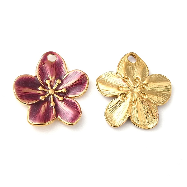 PandaHall 304 Stainless Steel Enamel Pendants, Real 18K Gold Plated, Flower Charm, Brown, 24.5x22.5x2.5mm, Hole: 2.5mm Stainless...
PandaHall 304 Stainless Steel Enamel Pendants, Real 18K Gold Plated, Flower Charm, Brown, 24.5x22.5x2.5mm, Hole: 2.5mm Stainless...