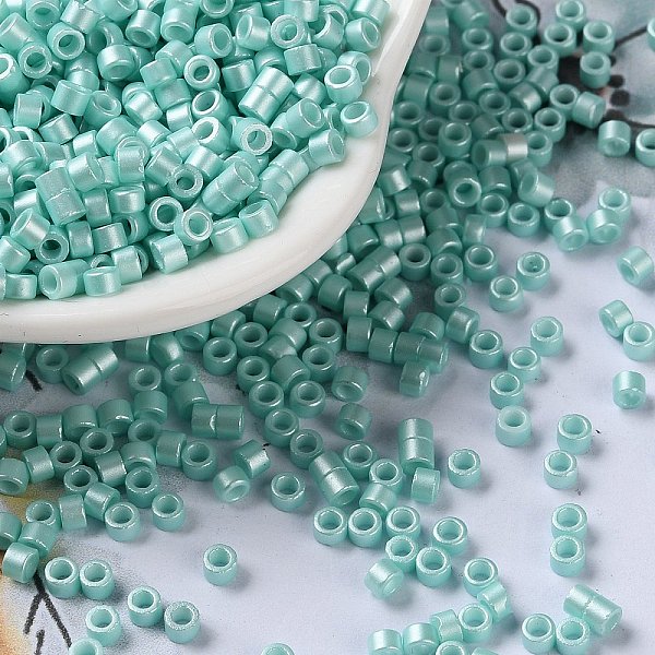 PandaHall Baking Paint Glass Seed Beads, Cylinder, Medium Aquamarine, 2.5x2mm, Hole: 1.4mm, about 5039pcs/50g Glass
PandaHall Baking Paint Glass Seed Beads, Cylinder, Medium Aquamarine, 2.5x2mm, Hole: 1.4mm, about 5039pcs/50g Glass