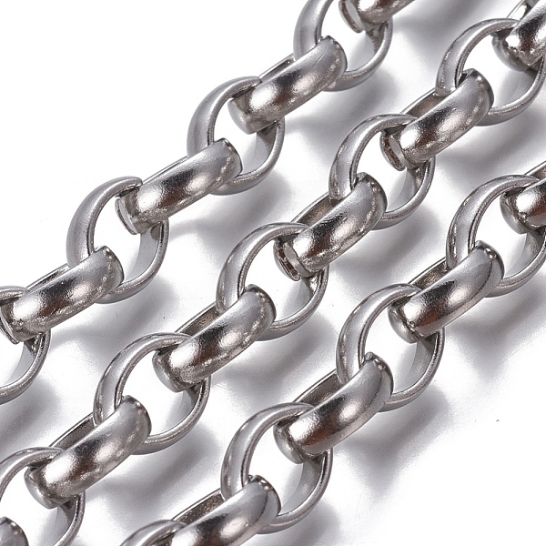PandaHall 304 Stainless Steel Rolo Chains, Belcher Chains, Unwelded, Stainless Steel Color, 13x10x4mm 304 Stainless Steel
PandaHall 304 Stainless Steel Rolo Chains, Belcher Chains, Unwelded, Stainless Steel Color, 13x10x4mm 304 Stainless Steel
