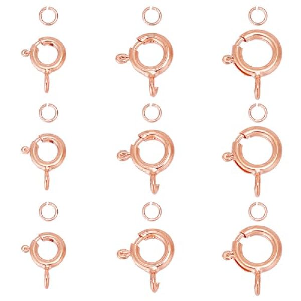PandaHall GOMAKERER 925 Sterling Silver Spring Ring Clasps with Open Jump Rings, Rose Gold, Clasps: 9~11.5x7~9.5x1.5~2mm, Hole: 1.5~2mm...
PandaHall GOMAKERER 925 Sterling Silver Spring Ring Clasps with Open Jump Rings, Rose Gold, Clasps: 9~11.5x7~9.5x1.5~2mm, Hole: 1.5~2mm...