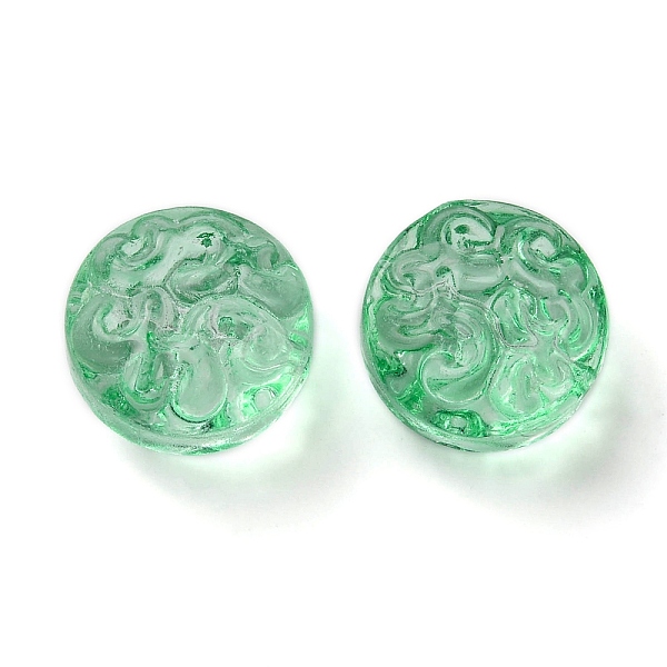 PandaHall Transparent Glass Beads, Flat Round with Flower, Medium Aquamarine, 13.5x8.5mm, Hole: 1.2mm, about 10pcs/bag Glass Flat Round
PandaHall Transparent Glass Beads, Flat Round with Flower, Medium Aquamarine, 13.5x8.5mm, Hole: 1.2mm, about 10pcs/bag Glass Flat Round