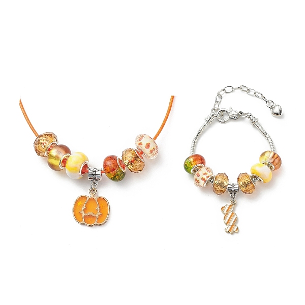 PandaHall DIY European Bracelet Necklace Making Kit for Kid, Including Brass Chain Bracelet & Wax Rope Necklace Making, Large Hole Style..., Orange
PandaHall DIY European Bracelet Necklace Making Kit for Kid, Including Brass Chain Bracelet & Wax Rope Necklace Making, Large Hole Style..., Orange