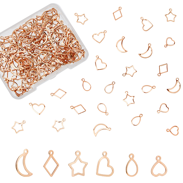 PandaHall DICOSMETIC 120Pcs 6 Style 304 Stainless Steel Charms, Stamping Blank Tag, Mixed Shapes, Rose Gold, 10~15x8.7~13.7x0.8~1mm, Hole...
PandaHall DICOSMETIC 120Pcs 6 Style 304 Stainless Steel Charms, Stamping Blank Tag, Mixed Shapes, Rose Gold, 10~15x8.7~13.7x0.8~1mm, Hole...