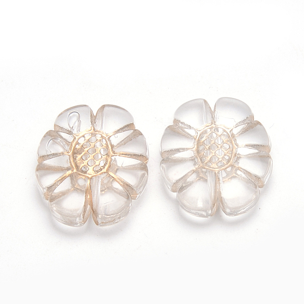PandaHall Golden Plated Acrylic Beads, Metal Enlaced, Flower, Clear, 24.5x19x6mm, Hole: 2mm Acrylic Flower Clear
PandaHall Golden Plated Acrylic Beads, Metal Enlaced, Flower, Clear, 24.5x19x6mm, Hole: 2mm Acrylic Flower Clear