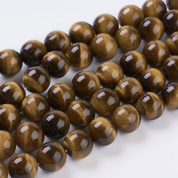 PandaHall Natural Tiger Eye Beads Strands, Round, 12mm, Hole: 1~2mm, about 16pcs/strand, 8 inch Tiger Eye Round
PandaHall Natural Tiger Eye Beads Strands, Round, 12mm, Hole: 1~2mm, about 16pcs/strand, 8 inch Tiger Eye Round