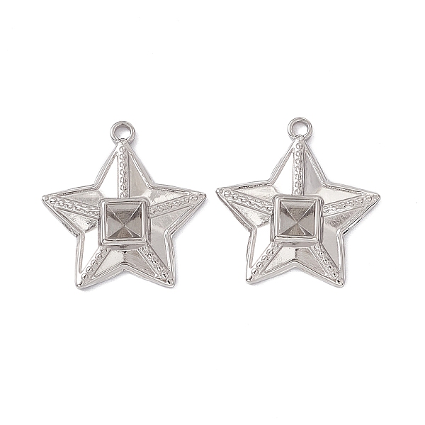 PandaHall 304 Stainless Steel Pendants, Star Charms, Stainless Steel Color, 26x25x4.5mm, Hole: 2.5mm, inner diameter: 5x5mm 304 Stainless...
PandaHall 304 Stainless Steel Pendants, Star Charms, Stainless Steel Color, 26x25x4.5mm, Hole: 2.5mm, inner diameter: 5x5mm 304 Stainless...