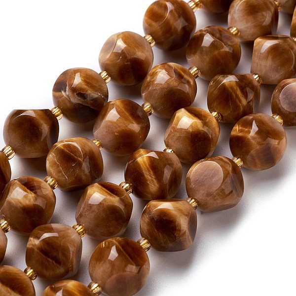 PandaHall Natural Tiger Eye Beads Strands, with Seed Beads, Six Sided Celestial Dice, 12~12.5x12~12.5x12~12.5mm, Hole: 0.5mm, about...
PandaHall Natural Tiger Eye Beads Strands, with Seed Beads, Six Sided Celestial Dice, 12~12.5x12~12.5x12~12.5mm, Hole: 0.5mm, about...